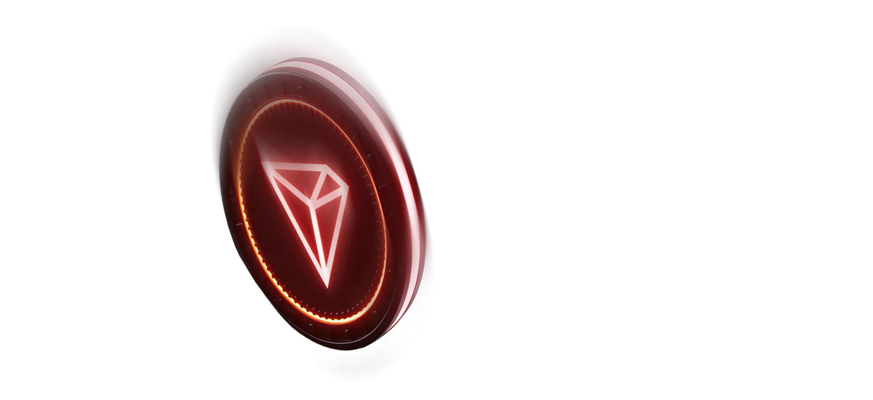 Red Tron coin representing TRX withdrawals
